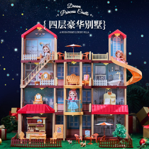 Childrens house toys Tong Le Barbie Villa Doll House Princess Castle Little Girls birthday New Year gift