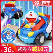 Doraemon spray rechargeable remote control car toy boy remote control racing Children Baby electric car model 3 years old