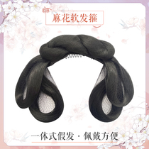 Crimson wig One-piece soft hair bag Ancient style soft hair band Hand handicapped Party Ming made twist Fairy Song made bun