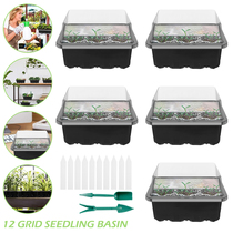 5 Pcs Flower Pot Seeds Seedling Tray 10pcs Plant Tag Sprout
