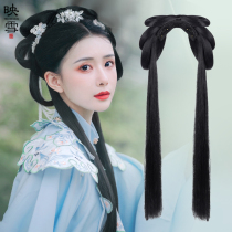Hanfu wig one-piece headband ancient costume Ming-made daily hair bag ancient style shape lazy gospel wild soft bun