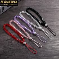 Mobile phone chain ornaments Korean version full of diamonds personality creative mobile phone lanyard pendant crystal mobile phone lanyard hand rope short female models
