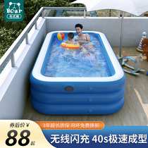 Childrens inflatable swimming pool thickened baby baby home swimming bucket Indoor adult child family large pool