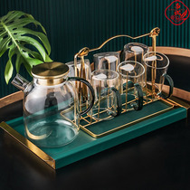 Ladies tea set light luxury tea tea set fruit teapot home high temperature resistant glass afternoon tea set heating