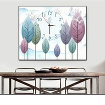 Clock mural meter box decorative painting Non-punching distribution box painting single frameless painting hanging Haotong living room dining room
