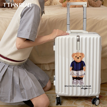 TTWNBEAR Tinyday Winnie the Pooh aluminum frame trolley case suitcase 20 inch boarding suitcase female small and lightweight 24