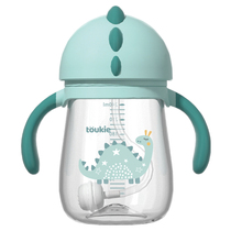 toukie baby learning cup Baby water cup Straight drink bite dual-use 6 months with handle Childrens straw cup