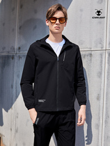 Muscle Ant Coat Men 2021 Autumn Quick Dry Waterproof Woven Detachable Hooded Sunscreen Wear Top