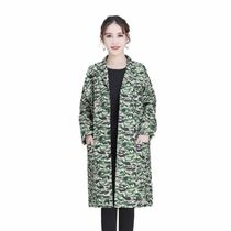 Dustproof overcoat Blue coat wear-resistant and dirty overalls mens and womens camouflage warehouse factory handling labor insurance clothes can be printed