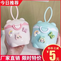 Packing milk powder box portable out door with baby rice noodle storage tank sealed moisture-proof partition box for baby