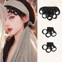 Hanfu wig ancient costume small green sideburns Liu Hai film ancient wind wig bag green snake costume performance Pan Opera banghai
