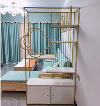 Entrance barrier entrance cabinet guest restaurant screen partition sofa side cabinet decorative display rack hollow wall shoe cabinet