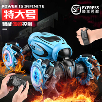 Gesture sensing deformation remote control car electric four-wheel drive off-road stunt torsion car childrens toy car Boy gift