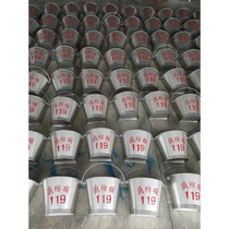 201 stainless steel fire bucket semicircular bucket 304 stainless steel paint thickened fire sand bucket custom semicircular bucket