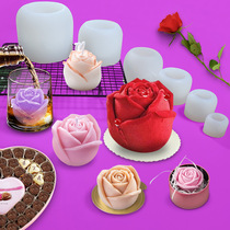 Rose Flower Silicon 3D Soap Mold Cake Decoration Manual Hand