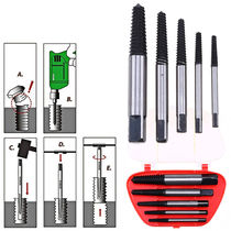 5pc bolt Screw Remover Broken Extractor Kit EZ Easy Outs Out