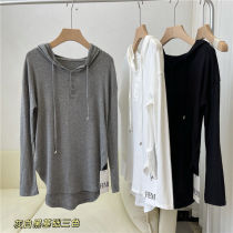 Pure desire wind hooded top female summer new thin girl T-shirt casual sunscreen sexy