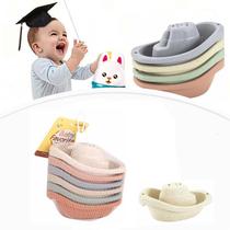 6pcs Baby Bath Toys Kids Little Boats Floating Ship Toy Bath