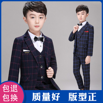 Childrens suit suit small host clothing dress boy boy autumn performance suit boy three or four five suit suit