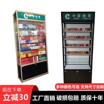 Convenience store supermarket tempered glass cigarette cabinet display cabinet tobacco and alcohol display cabinet mobile cigarette display cabinet rack back cabinet