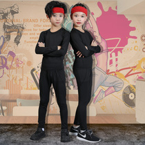 Jordan Ramos Children's Basketball Base Suit Fall Winter Tight Clothes Boys Training Suit Long Sleeve Football