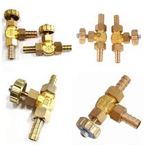 8mm 10mm ID Hose Barb Brass Parallel Needle Valve For Gas Ma