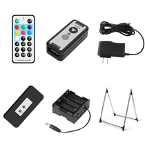 Fluorescent plate accessory controller wireless remote control bracket battery box