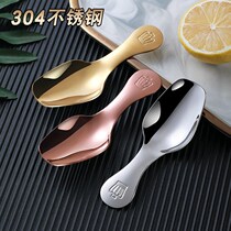 304 stainless steel padded teaspoon tea spoon tea shovel short handle ice cream spoon tea shovel short handle ice spoon
