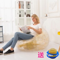 Sequined inflatable sofa household sofa bed lazy bright z air folding sofa chair flash out rest portable reclining chair