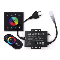 AC 110V 220V RGB RF Controller Full Touch LED Dimmer 1500W H