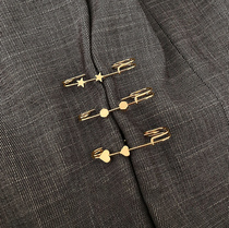 Trouser tightens needle waist waist large modified trousers to adjust fixed clothes shrinking pants all button