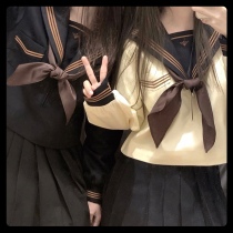 Original jk uniform dress genuine suit complete set of day school for college wind sailor to serve female students in the middle of summer
