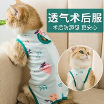 Kitty Printed Neutering Suit After Surgery Anti-Licking Mother Cat Weaning Thin Section Physiological Pants Breathable Anti-Hair Loss Anti-Hair Kitten