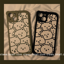 Hand painted cute cartoon Cubs apply iPhone13 new 12promax Apple 11 mobile phone shell xr small crowdsourced xsmax anti-fall xs female 7p silicone gel 8plus brief