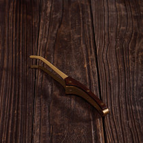 Tea clip tea cup metal tea clip solid wood pure copper tweezers tea tools kung fu tea set accessories tea ceremony