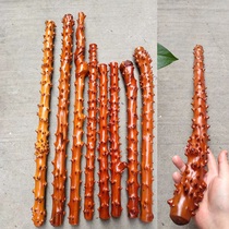 First Fen Guizhou Lemon Wood Stabbing Stick short stick long handlebar piece Wen playing with anti-body red wooden stick Knocks Leg Massage Stick