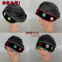 Old lady wig wife headgear drama supplies headgear stage performance performance performance grandmother wig matchmaker headgear
