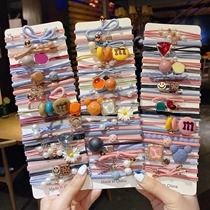 Han edition of the simple hair - haired rubber band Korean hair - ring small leather - sleeve headline