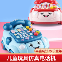 Young Children Puzzle Early Education Telephone Car 2 Men And Women 3 Emulated Music Multifunction Puzzle Early Teaching Telephone Landline