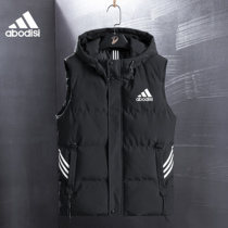 Brand vest mens down cotton horse clip sports vest 2021 new autumn and winter wearing warm overcoat