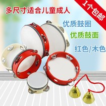 Children tambourine dance grading performance props ORF percussion instruments Hand beat drum teaching aids kindergarten teachers use