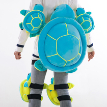 Ski guard small turtle butt cushion for hip protection and anti-fall gear suit full set of kneecap cartoon female male child skating