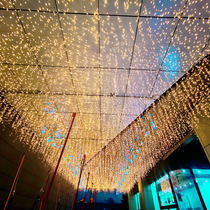 led lights string lights starry lights curtain lights ice strip waterfall lights outdoor courtyard decoration lights star lights Christmas