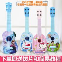 Childrens music small guitar can play baby simulation ukulele beginners boys and girls mini musical instrument toys