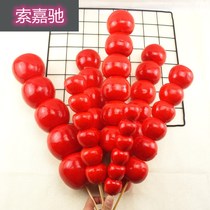 2021 new simulation Beijing sugar gourd props fake small string ice sugar gourd fruit food model dance toy