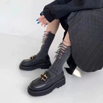 Breaking Hole Socks 100 hitch South Korean boat socks personality thin Sox cave cave retro dark long cylinder walk show summer