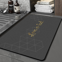 Toilet door absorbent floor mat bathroom non-slip mat home toilet foot pad dirty soft door mat light luxury can be customized