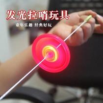 Pull wire whistle flywheel luminous toy gyro childrens toy night market stall hot sale after 80 classic nostalgia after 90