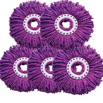 3-5pcs thickened absorbent universal rotary mop head Replacement cotton mop head Good god mop head