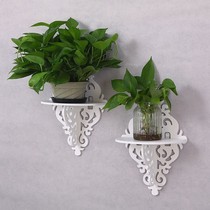 Wall shelf flower stand partition non-perforated wall wall decoration green multi-meat shelf wall decoration frame d